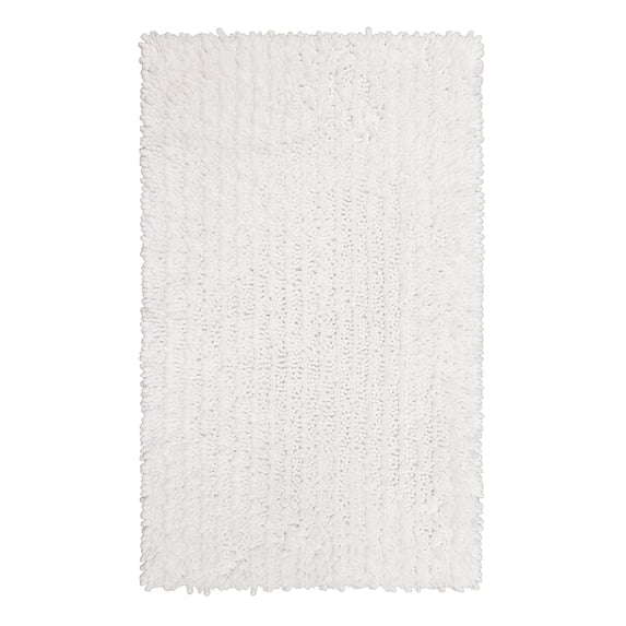 Mohawk Home Metaphor Plush Fade/Stain Resistant Non-Slip Machine Washable Bath Mat, Arctic White, 1' 8" x 2' 10"