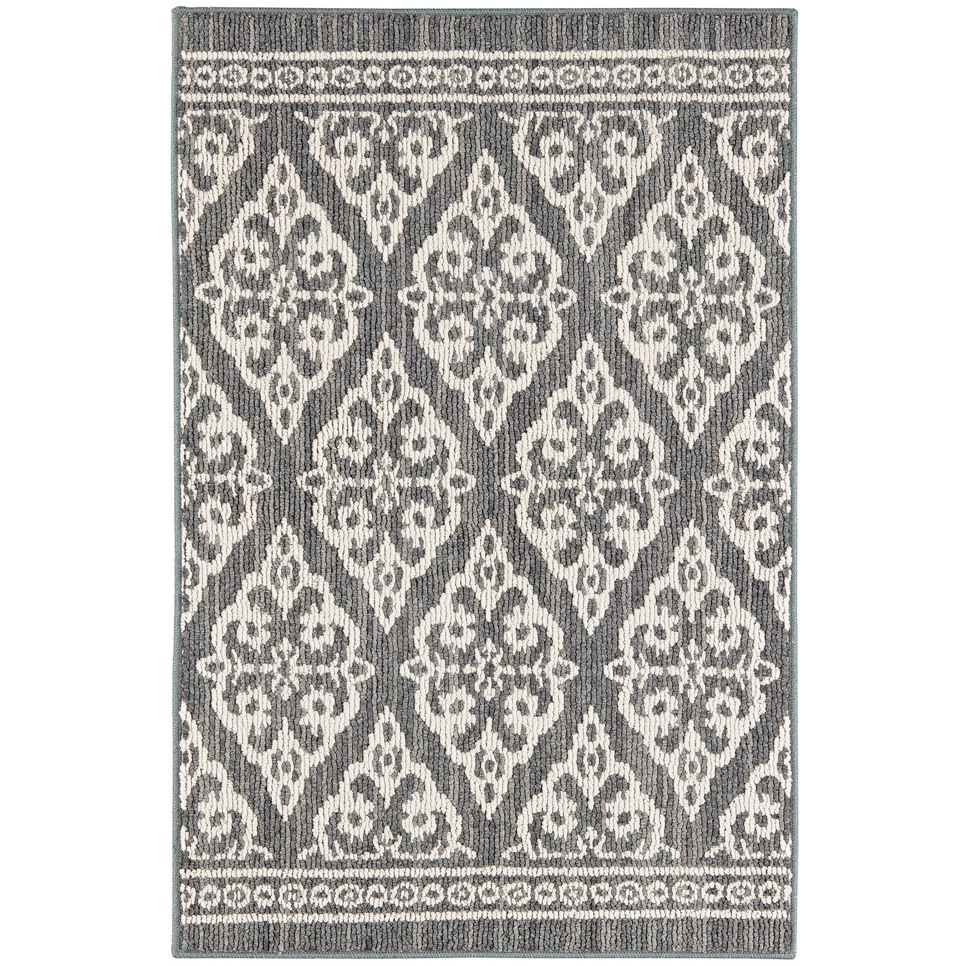 Mohawk Home Modern Basics Madelyn Denim/Cream Tufted Area Rug, 8'x10