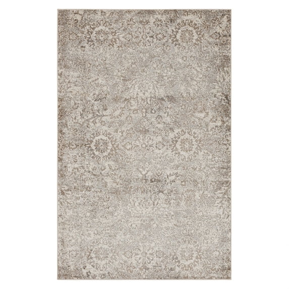 Mohawk Home Monroe Low Pile Latex Backed Stain and Fade Resistant Ornamental Cream Indoor Area Rug, 1' 9" X 3'