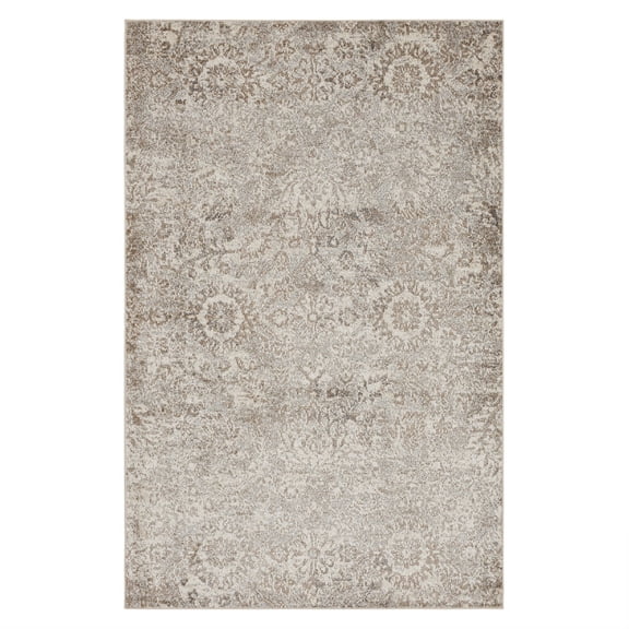 Mohawk Home Monroe Low Pile Latex Backed Stain and Fade Resistant Ornamental Cream Indoor Area Rug, 1' 9" X 3'