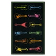 thumbnail image 1 of Mohawk Home Neon TunesPrinted Indoor Area Rug in Black, 5'x8', 1 of 9