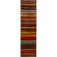 thumbnail image 1 of Mohawk Home Boho Stripe Multi Low Pile Non-Slip Stain/Fade Resistant Indoor Area Rug, 2' x 8', 1 of 7