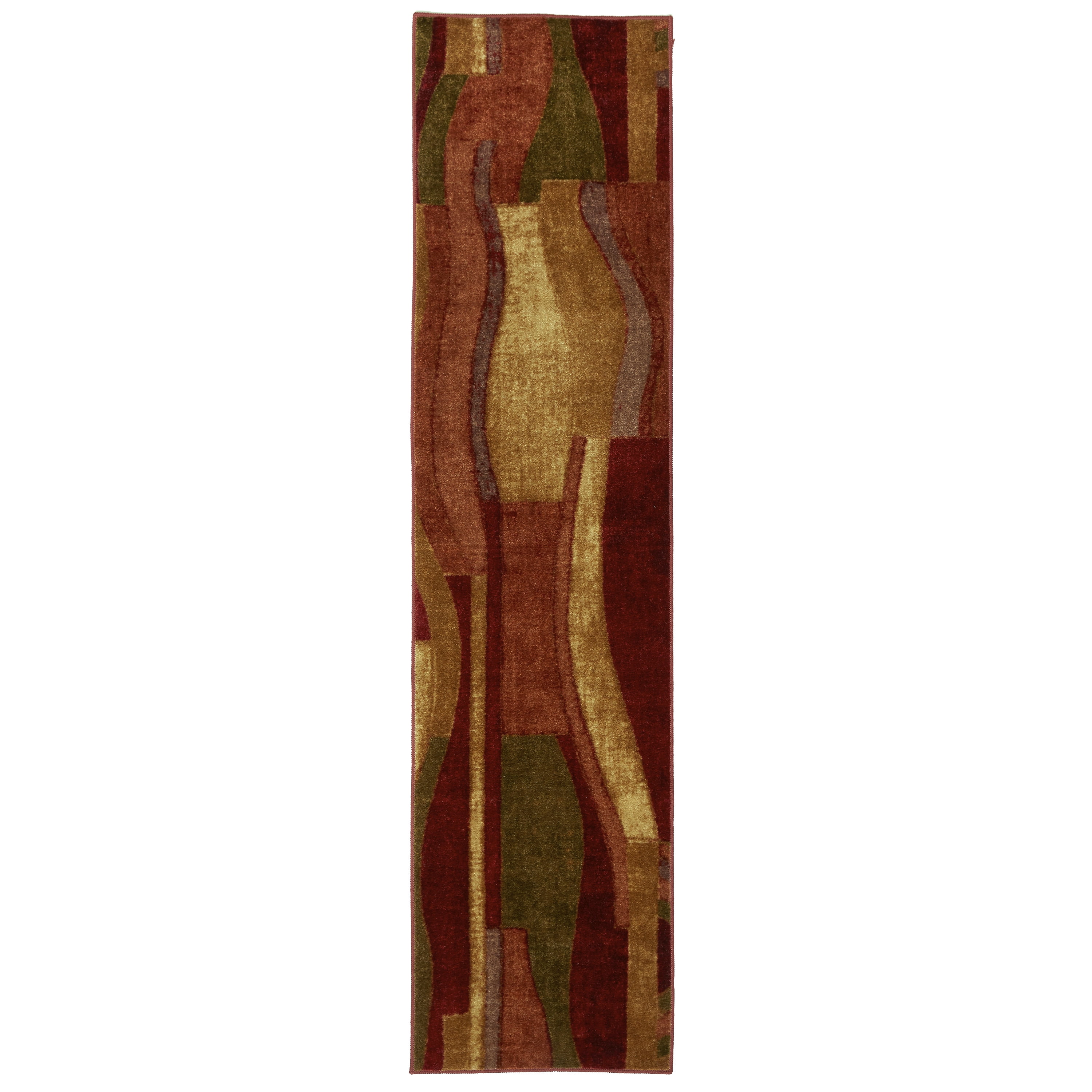 Mohawk Home New Wave Printed Picasso Wine Runner Rug, Red, 2' x 5 ...