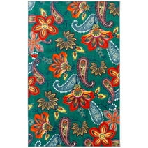 Mohawk Home New Wave Whinston Multi Printed Area Rug, 6'x9', Teal