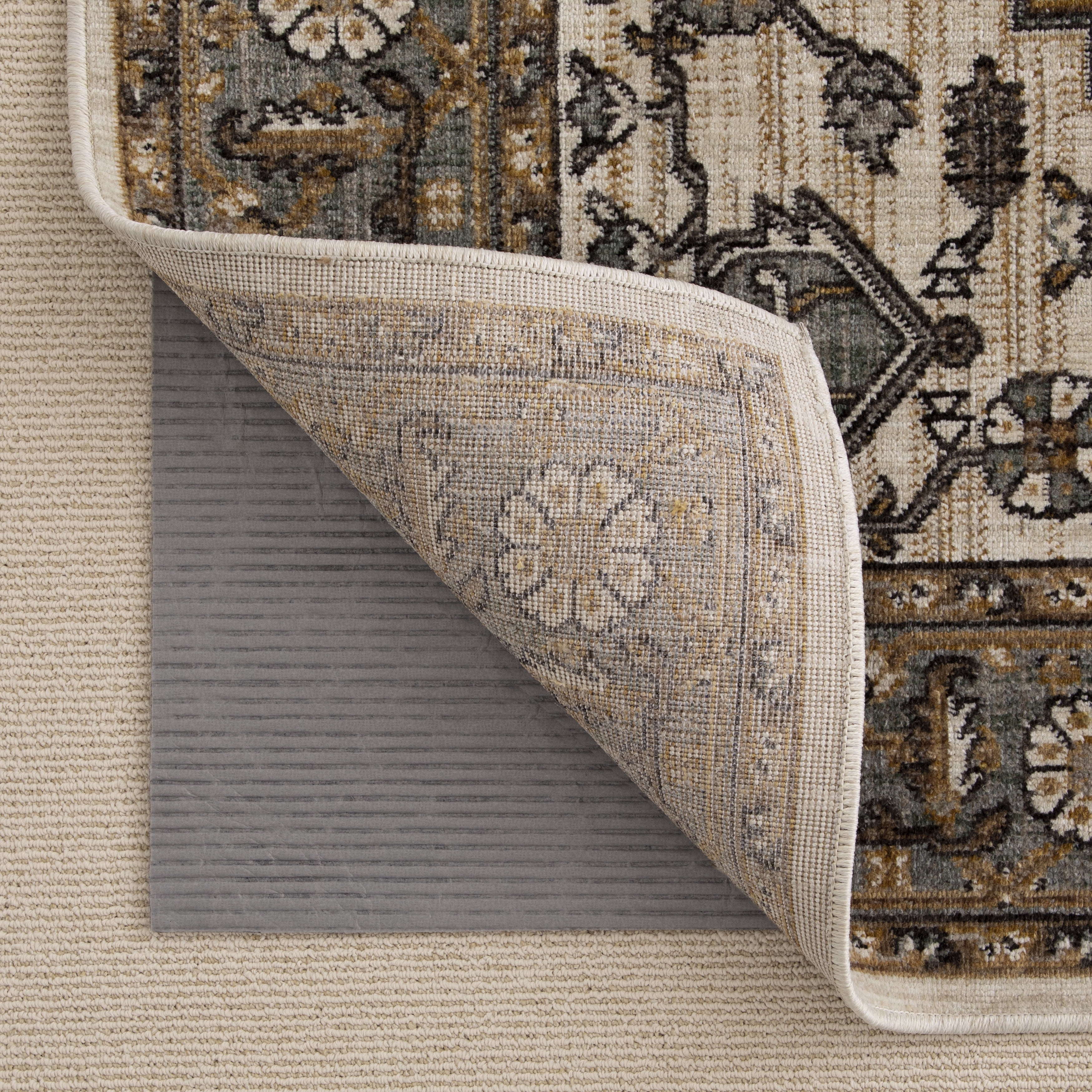 Gray 8'x10' Reversible Pet and Spill Proof Rug Pad