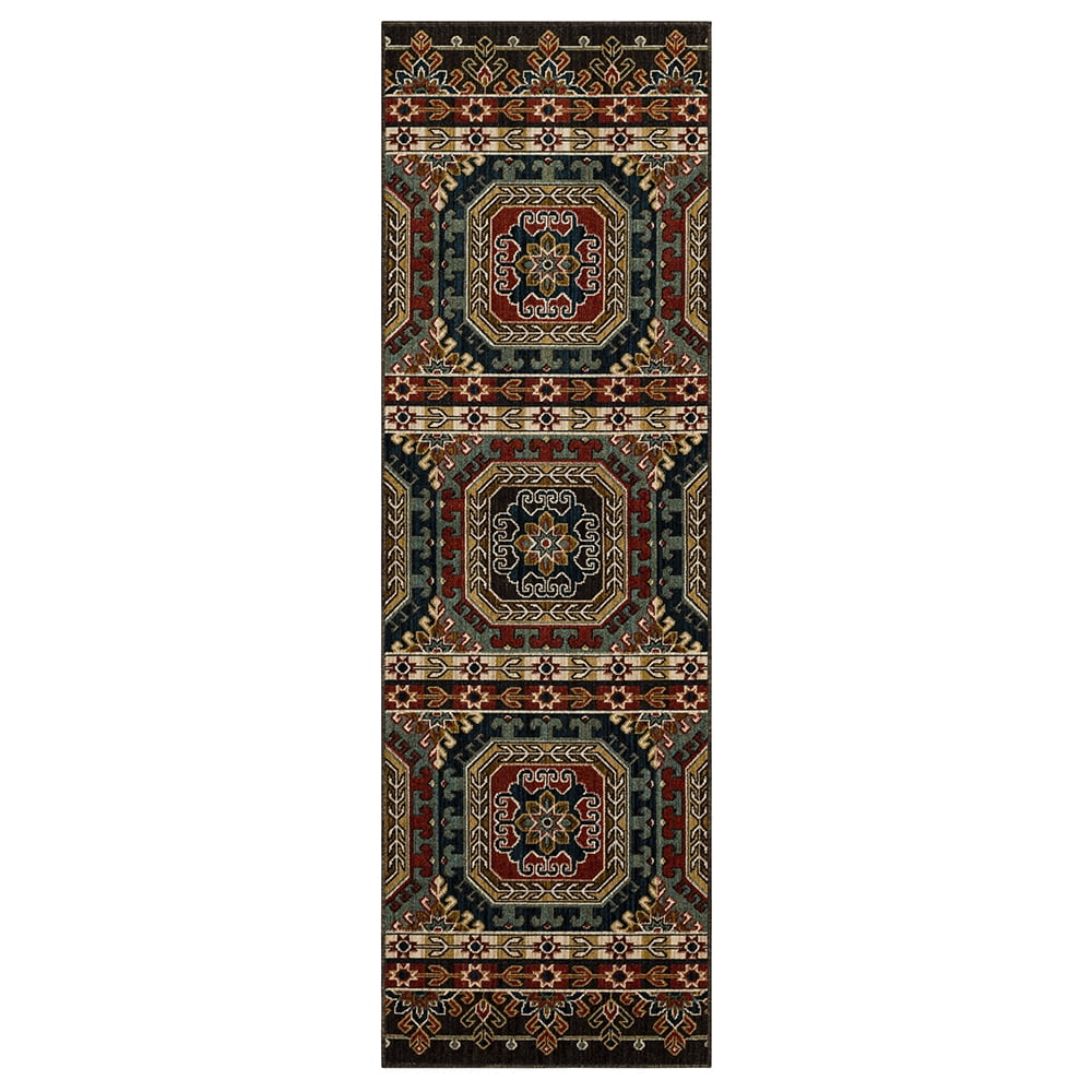 Mohawk Home Oakland Woven Indoor Runner Rug, Blue, 2' 6" x 10'