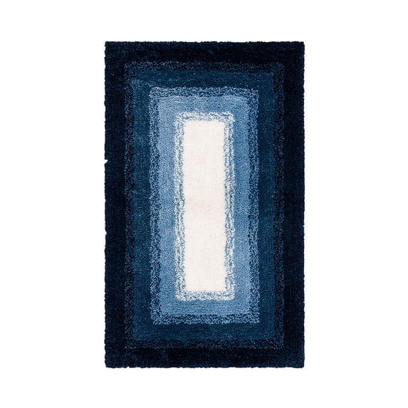 Mohawk Home Ombre Plush Pile Stain/Fade Resistant Non-Slip Machine Washable Bath Mat, Twilight, 2' 3" x 3' 9"