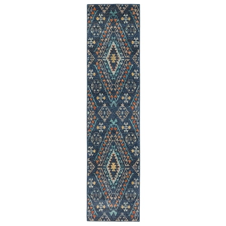 Mohawk Home Onslow Indoor Geometric Area Rug, Blue, 1'11" x 3'