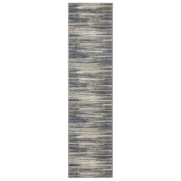 Mohawk Home Orpheus Indoor Woven Area Rug, Grey/Dark Blue, 2'11" x 5'
