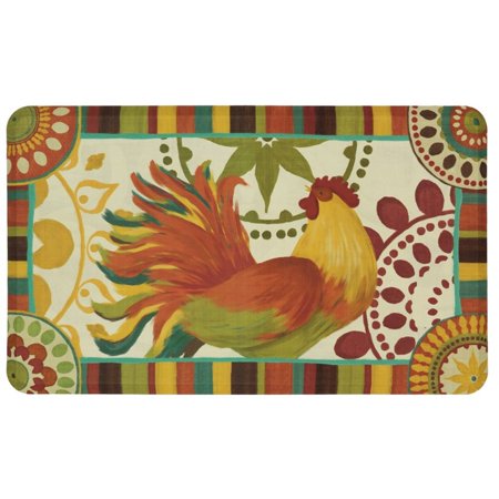 Mohawk Home Painted Spice Rooster Dri- Pro Comfort Kitchen Mat, 18" x 30"