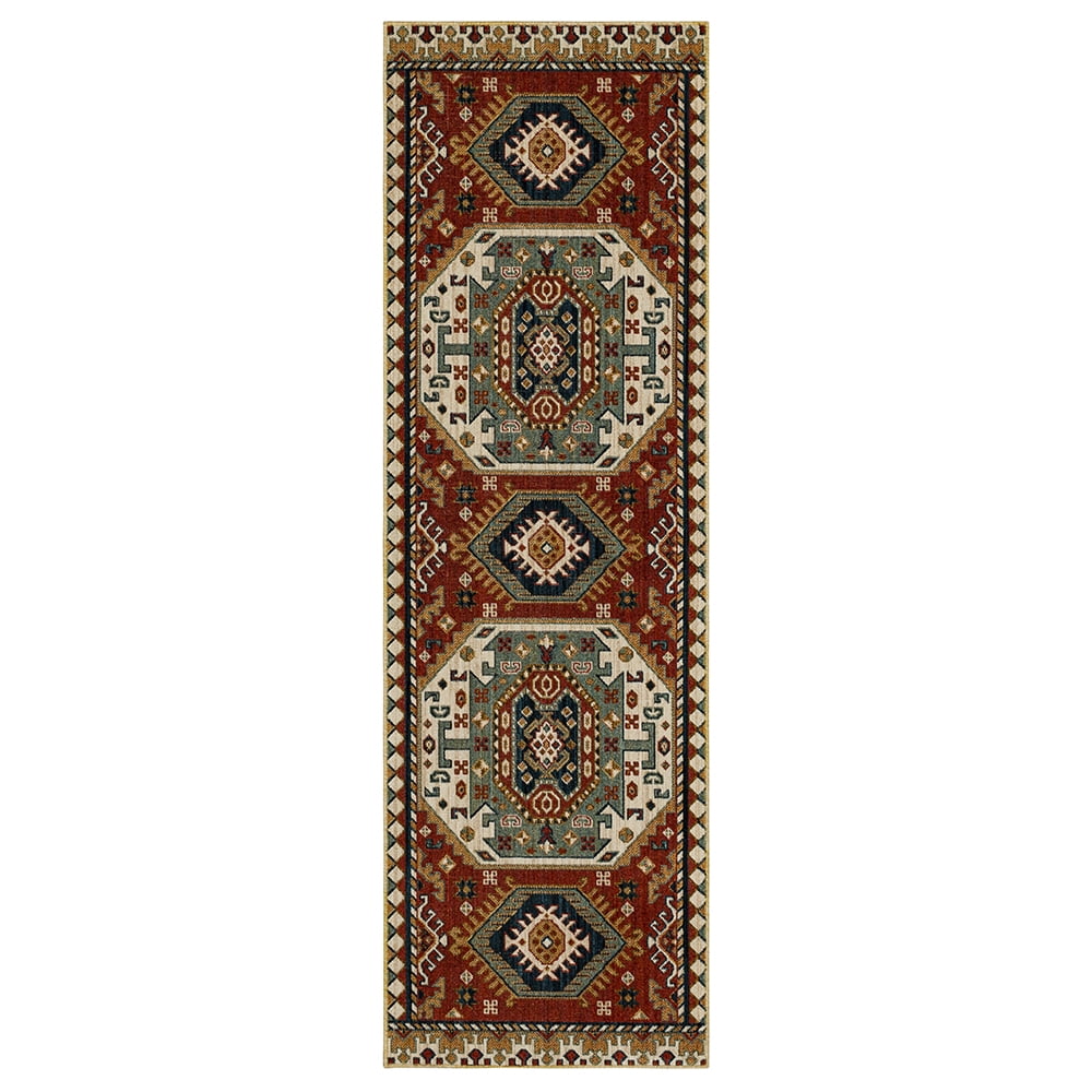 Mohawk Home Pattern Lane Woven Indoor Runner Rug, Red, 2' 6" x 10'