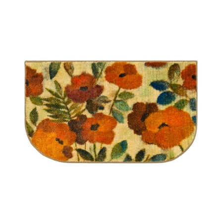 Mohawk Home Peaceful Garden Beige Polyester Kitchen Rug 1' 6" X 2' 6"