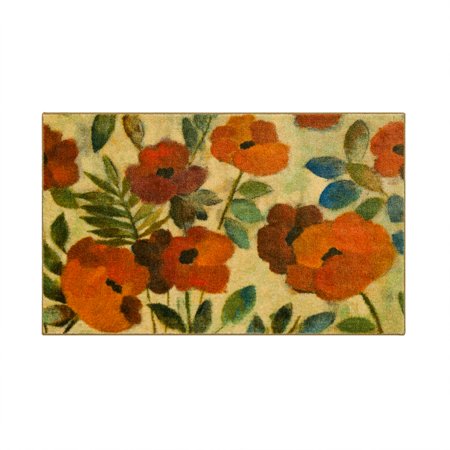 Mohawk Home Peaceful Garden Beige Polyester Kitchen Rug 2' 6" x 4' 2"