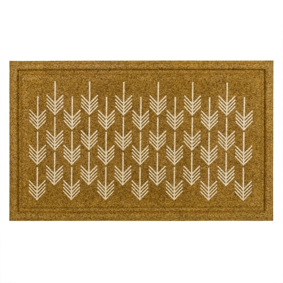 Mohawk Home Playful Arrows Outdoor Polyester Door Mat, Natural, 1' 6" X 2' 6"