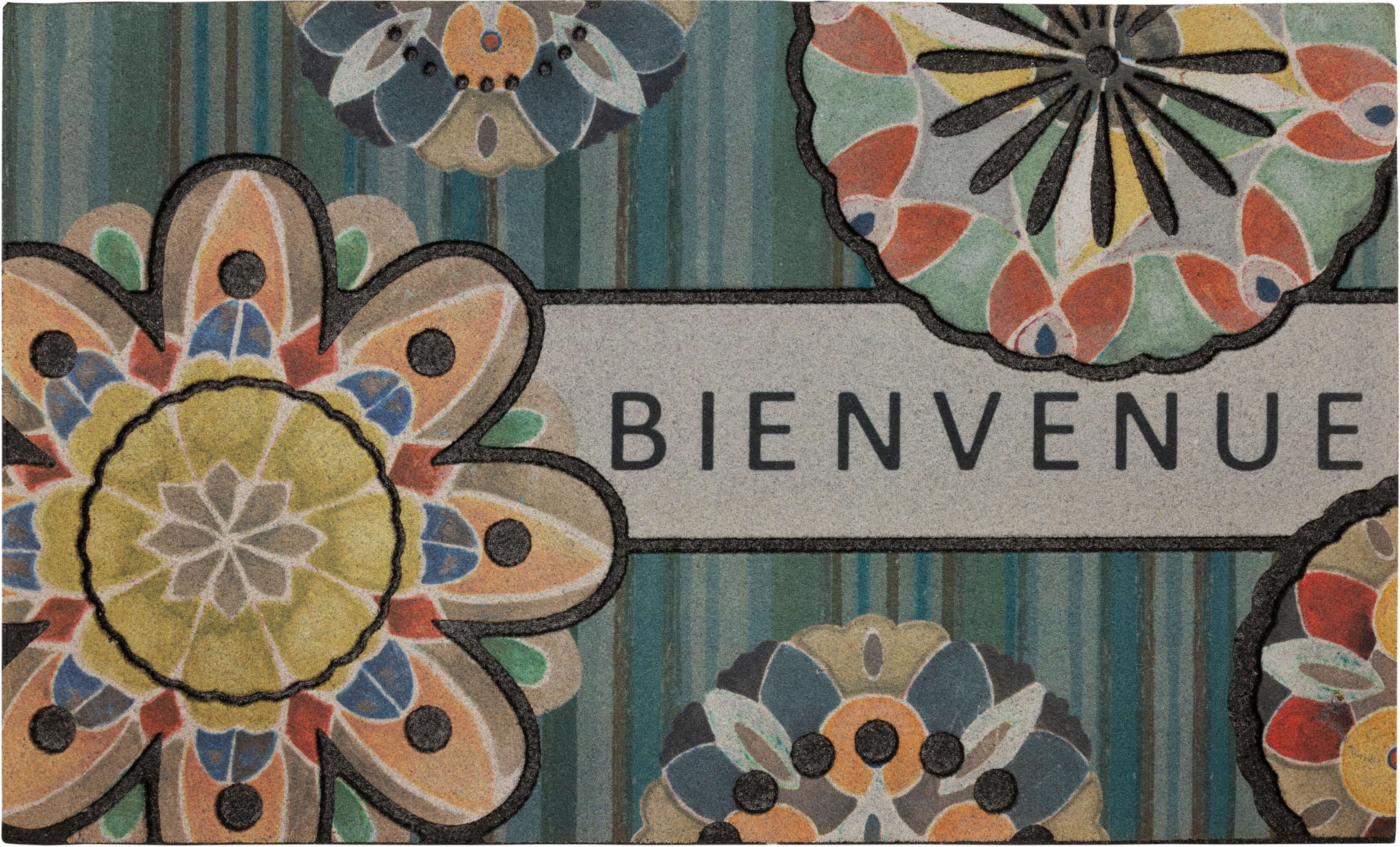 Mohawk Home Playful Medallion Outdoor Polyester Door Mat, Multi, 1' 6" X 2' 6"