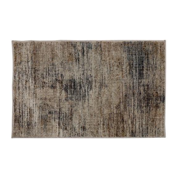 Mohawk Home Plexi Low Pile Latex Backed Stain and Fade Resistant Abstract Cream Indoor Area Rug, 1' 9" X 3'