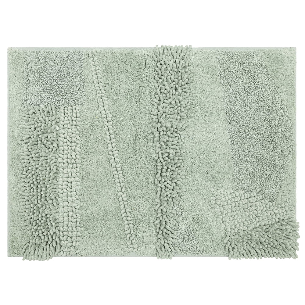 Seaglass Cotton Non-slip Machine Washable Bath Rug Runner
