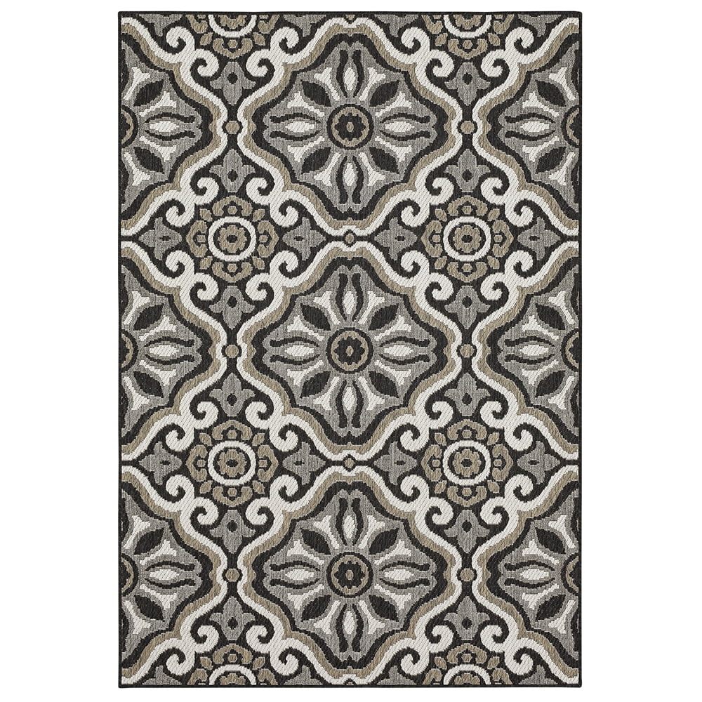 Mohawk Home Positano Outdoor Area Rug, Dark Grey, 8' x 10'