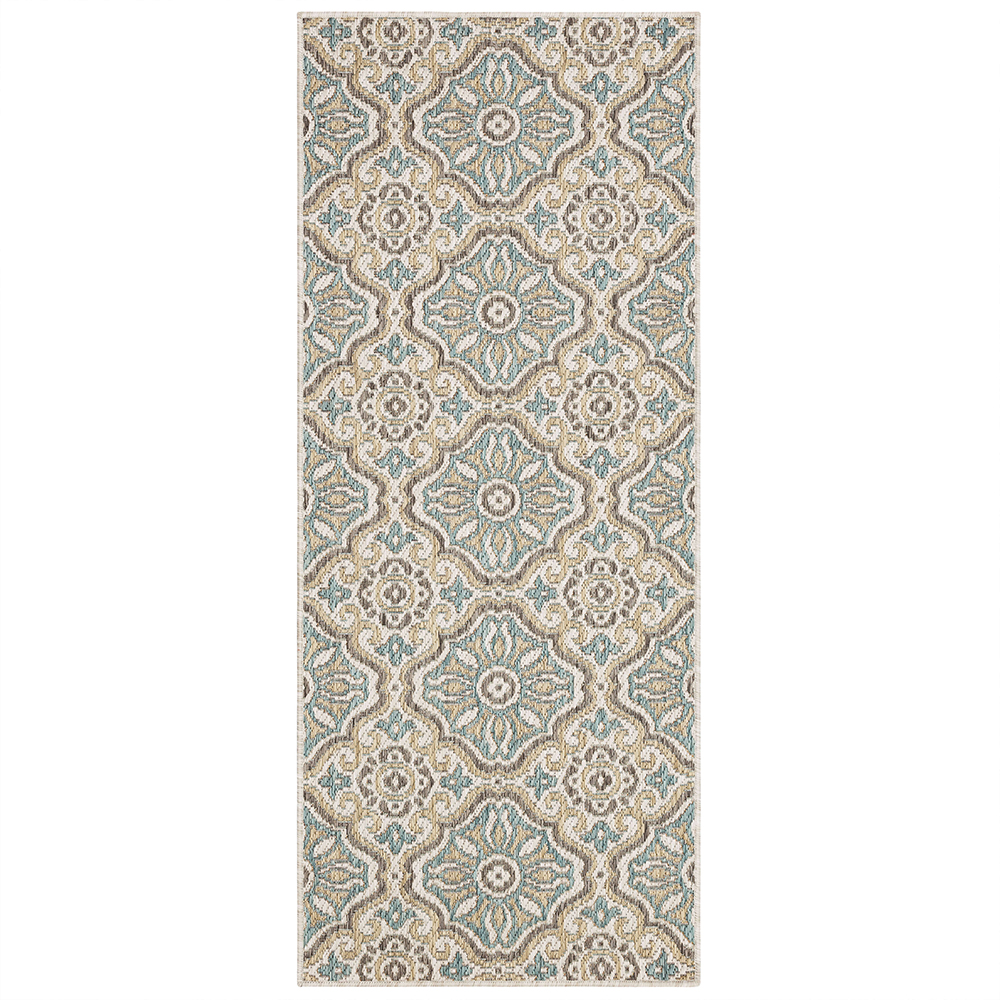 Mohawk Home Positano Outdoor Area Rug, Light Grey, 2' 6" x 6'