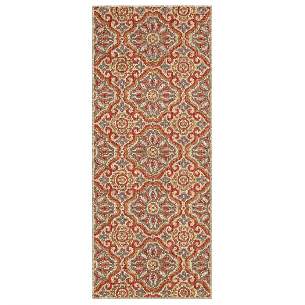 Mohawk Home Positano Outdoor Area Rug, Rust, 2' 6" x 6'