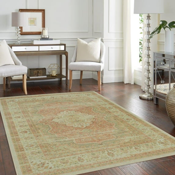 Mohawk Home Precision Printed Area Rug, Miranda Blush, 5' x 7'