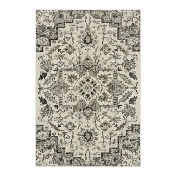 Mohawk Home Priam Indoor Woven Area Rug, Grey, 6' x 9'