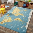 thumbnail image 1 of Mohawk Home Prismatic Animal Map Multi Transitional Theme Kids Precision Printed Area Rug, 3'4"x5', Blue & Yellow, 1 of 1