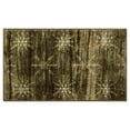 thumbnail image 1 of Mohawk Home Prismatic Barnwood Snowflakes Driftwood Contemporary Theme Christmas Precision Printed Scatter, 2'x3'4", Brown, 1 of 7