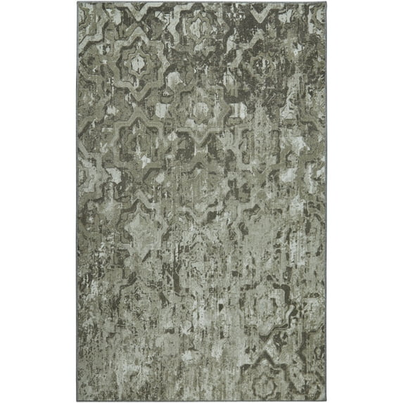 Mohawk Home Prismatic Bodhi Grey Contemporary Abstract Precision Printed Area Rug, 10'x14', Grey