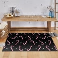 thumbnail image 1 of Mohawk Home Prismatic Candy Canes Black Contemporary Theme Christmas Precision Printed Scatter, 2'x3'4", Black, 1 of 6