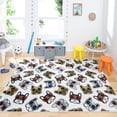 thumbnail image 1 of Mohawk Home Prismatic Cool Dogs Multi Contemporary Theme Kids Precision Printed Area Rug, 3'4"x5', White & Brown, 1 of 5