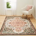 thumbnail image 1 of Mohawk Home Prismatic Emiko Vintage Traditional Ornamental Heriz Precision Printed Area Rug, 10'x14', Grey & Pink, 1 of 3