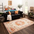 thumbnail image 1 of Mohawk Home Prismatic Empearal Red Traditional Ornamental Oriental Precision Printed Area Rug, 3'9"x5', Red & Orange, 1 of 6
