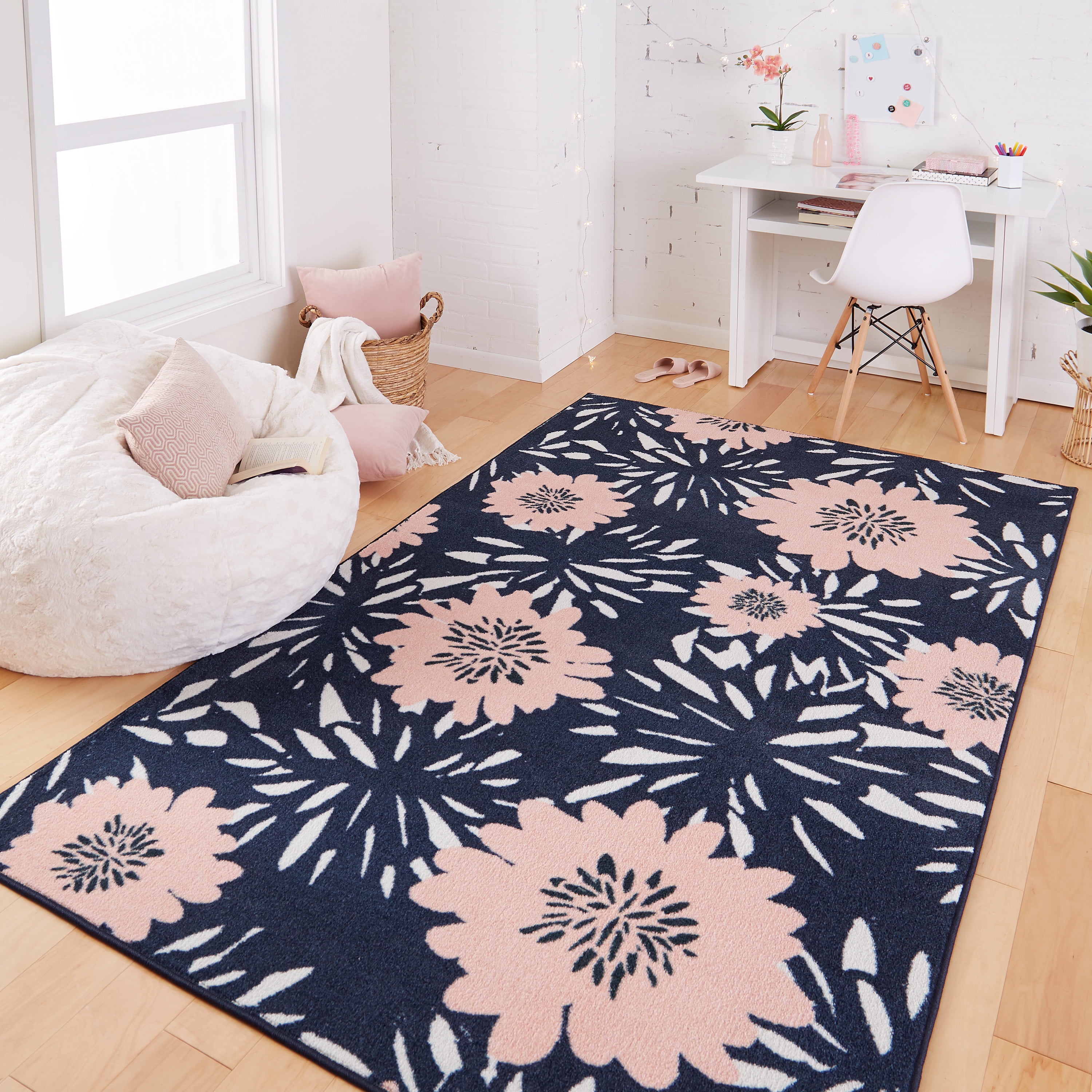 Flower Burst Classroom Rug (6' x 9' Rectangle)