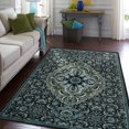 thumbnail image 1 of Mohawk Home Prismatic Hayden Charcoal Traditional Floral Precision Printed Area Rug, 8'x10', Grey, 1 of 1