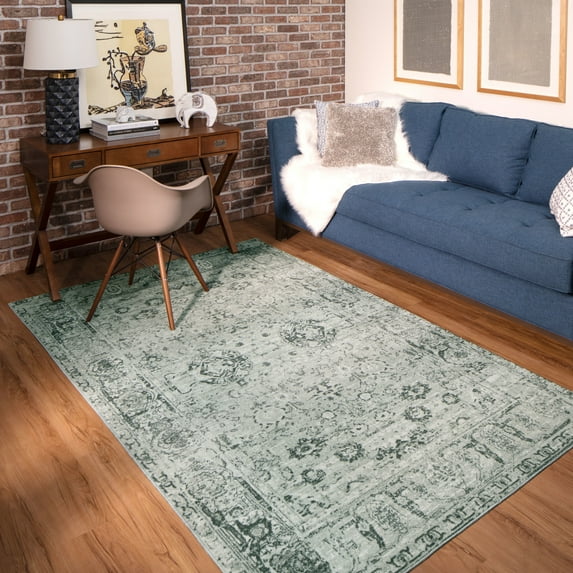 Mohawk Home Prismatic Henrietta Gray Traditional Ornamental Precision Printed Area Rug, 2'x5', Grey