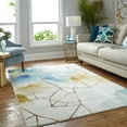 thumbnail image 1 of Mohawk Home Prismatic Illusion Water Transitional Abstract Precision Printed Area Rug, 5'x8', Cream & Blue, 1 of 4