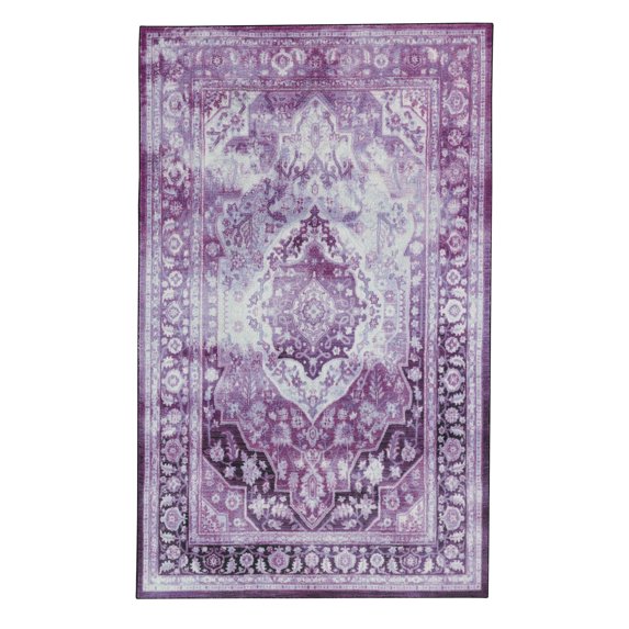 Mohawk Home Prismatic Ketoa Purple Precision Printed Area Rug, 8'x10', Purple