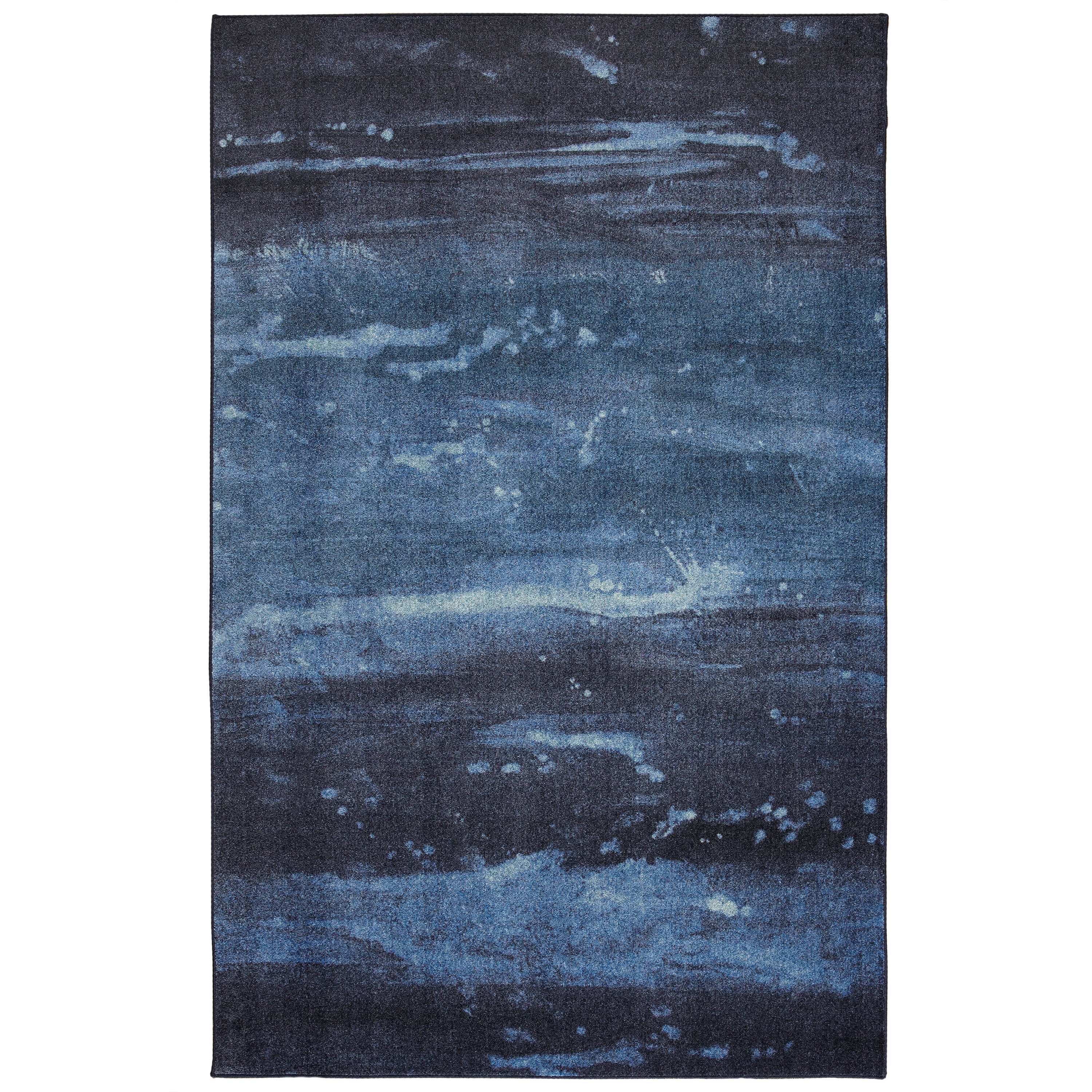 Mohawk Home Prismatic Sidney Navy Contemporary Abstract Precision Printed Area Rug, 5'x8', Navy