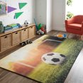 thumbnail image 1 of Mohawk Home Prismatic Soccer Goal Multi Transitional Graphic Kids Precision Printed Area Rug, 5'x8', Green, 1 of 6