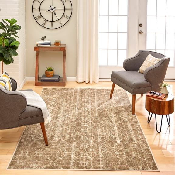 Mohawk Home Prismatic Steenbras Grey Contemporary Casual Precision Printed Area Rug, 8'x10', Grey