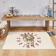 thumbnail image 1 of Mohawk Home Prismatic Vintage Santa Neutral Contemporary Theme Christmas Precision Printed Scatter, 1'6"x2'6", Tan, 1 of 6