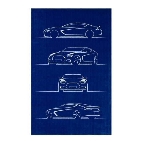 Mohawk Home Profiles Printed Indoor Area Rug in Blue, 8'x10'