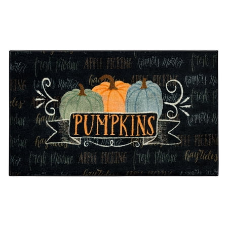 Mohawk Home Pumpkins, Area Rug, Black, 2' 6" X 4' 2"