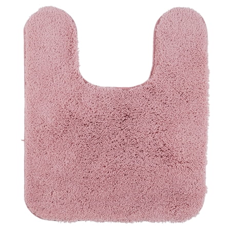 Mohawk Home Pure Perfection Nylon Bath Rug Contour, Rose Pink 1'8" x 2'