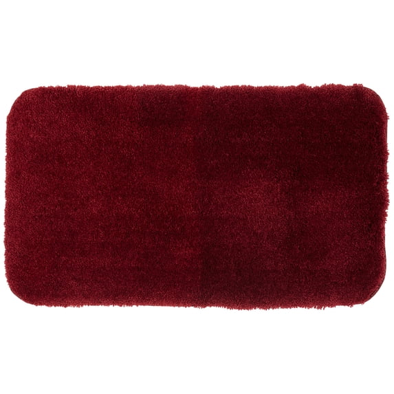 Mohawk Home Pure Perfection Nylon Bath Rug Scatter, Merlot 1'8" x 2'10"