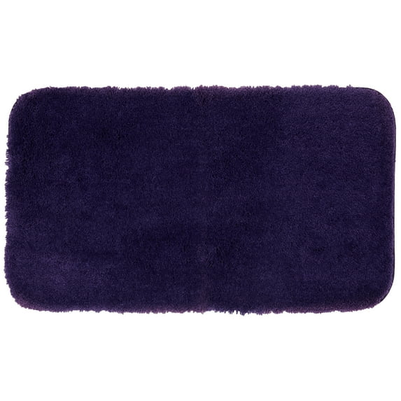 Mohawk Home Pure Perfection Nylon Bath Rug Scatter, Plum 1'8" x 2'10"