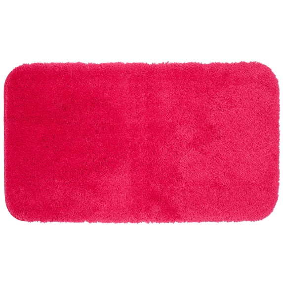 Mohawk Home Pure Perfection Raspberry Bath Rug Area Rug, 1'8"x5', Pink