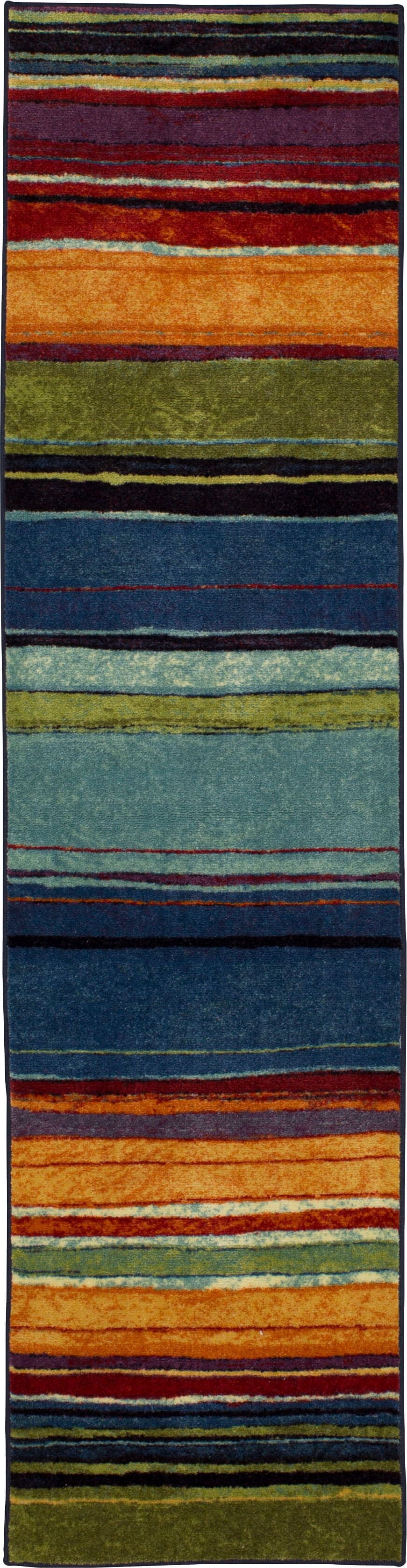 Mohawk Home Rainbow Multi Low Pile Non-Slip Stain/Fade Resistant Indoor Area Rug, 2' x 5'