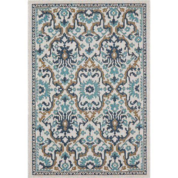 Mohawk Home Ravello Outdoor Area Rug, Blue, 4' x 5' 6"